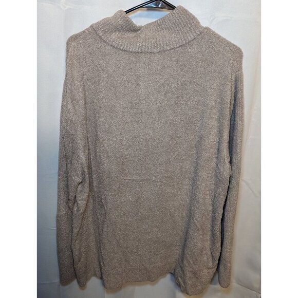 Barefoot dreams cozy chic Lite full zip fleece jacket Beige/Cream Soft Size XXL - Picture 10 of 16